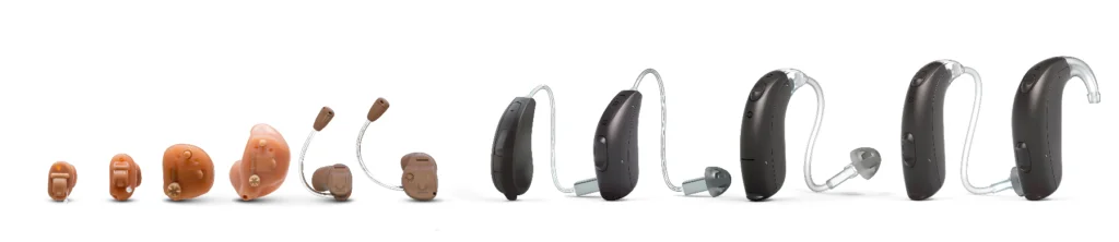 diferentes modelos de audífonos